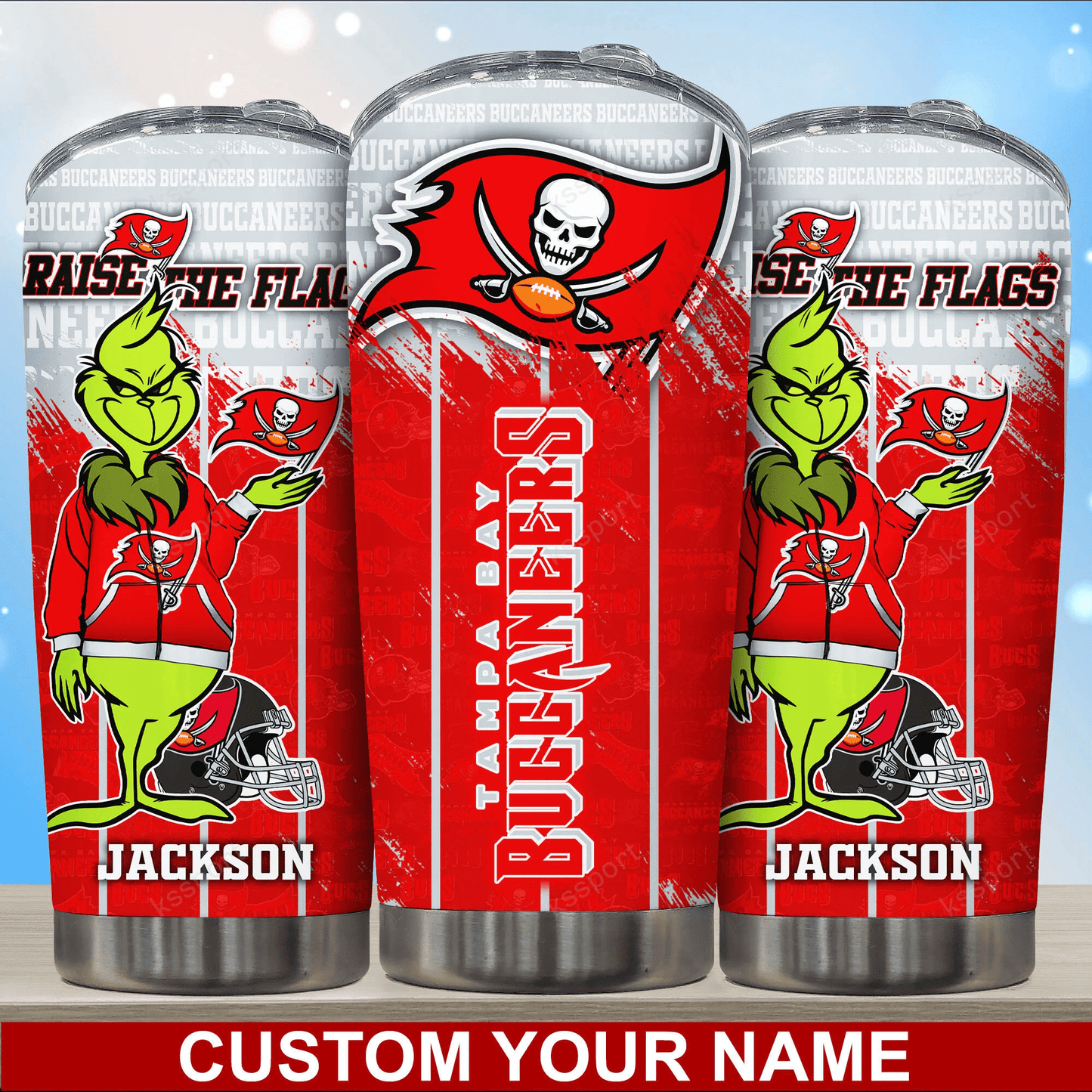 Tampa Bay Buccaneers Personalized Tumbler BG117