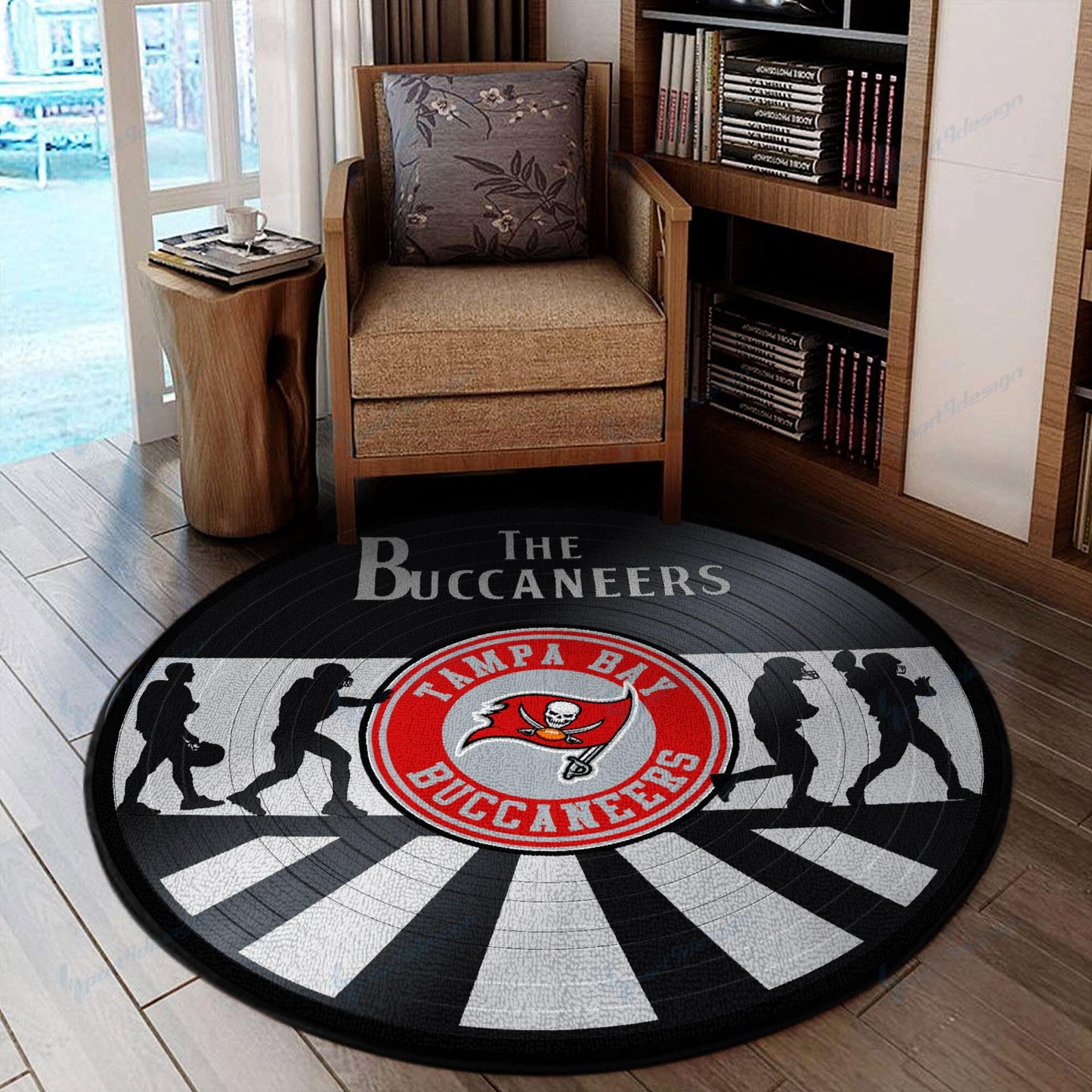 Tampa Bay Buccaneers Round Rug 112