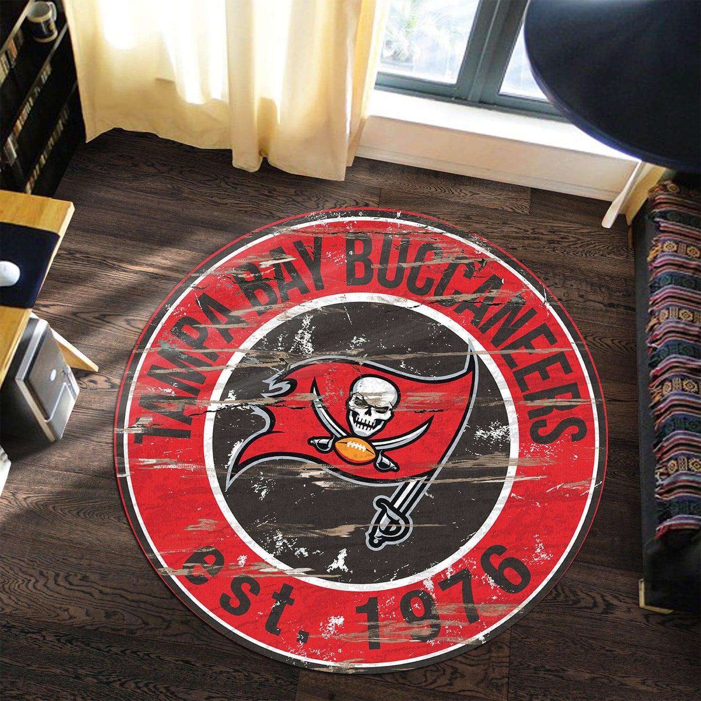 Tampa Bay Buccaneers Round Rug 175