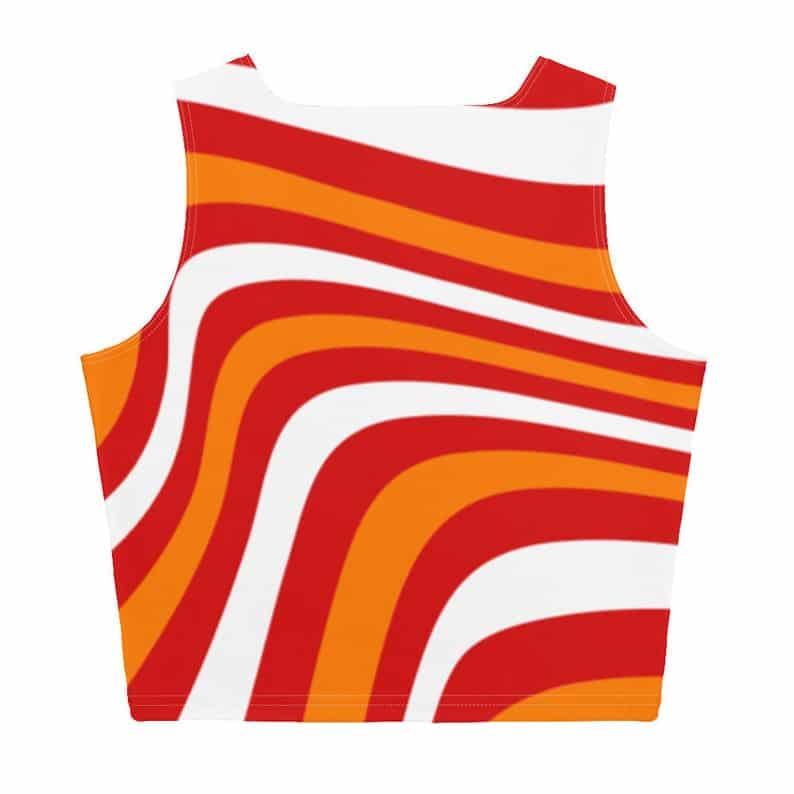 Tampa Bay Buccaneers Swirl Print Crop Top