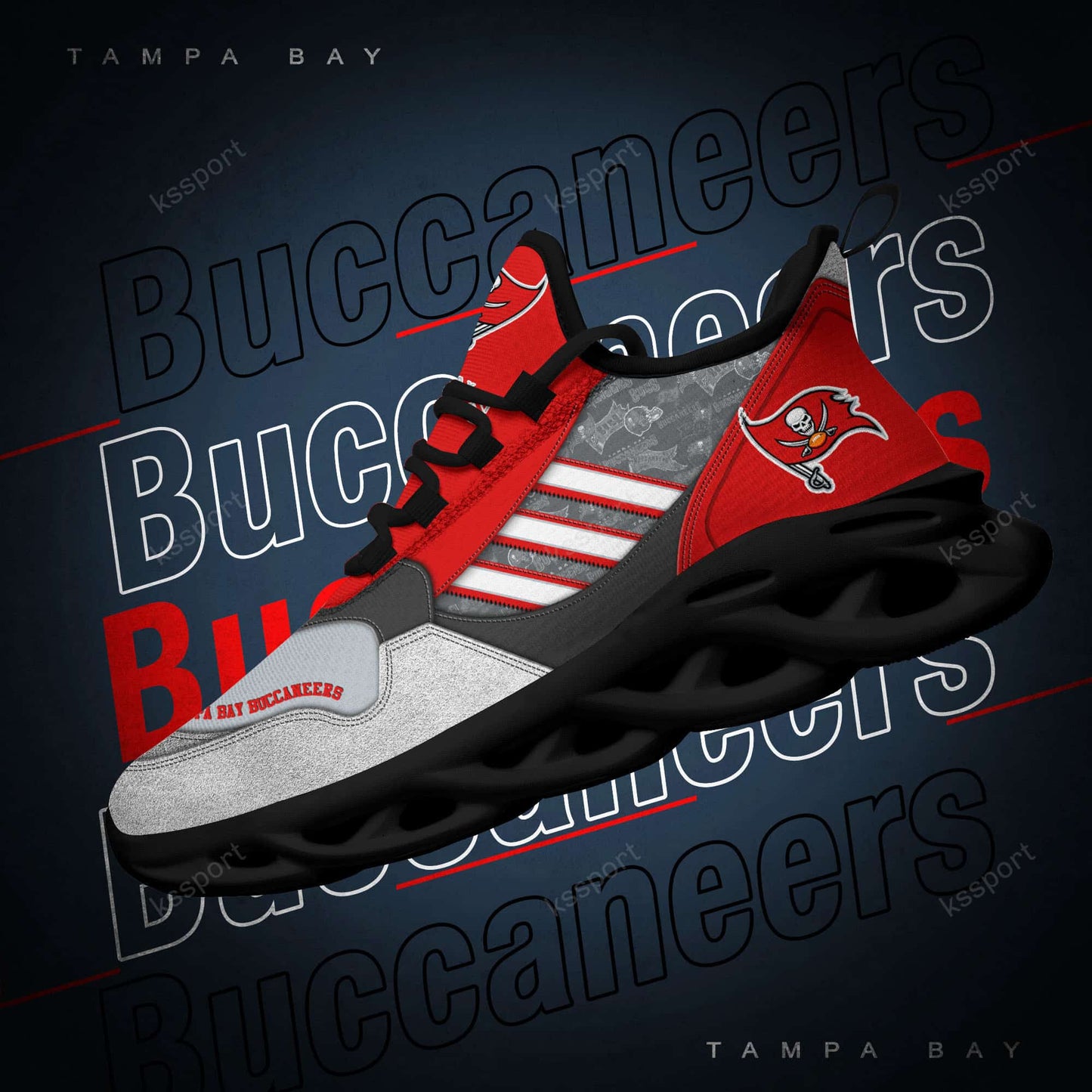 Tampa Bay Buccaneers Yezy Running Sneakers BG744