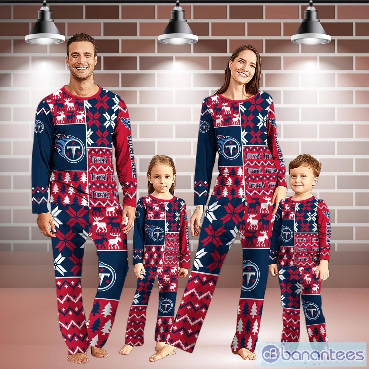 Tennessee Titans Pajamas Christmas Gift For Family AZCPYZAM127