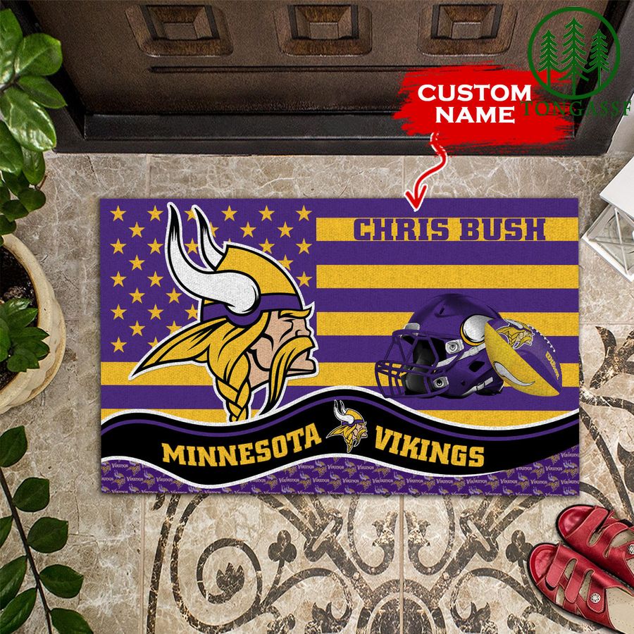 Minnesota Vikings Personalized Doormat BGDMM600