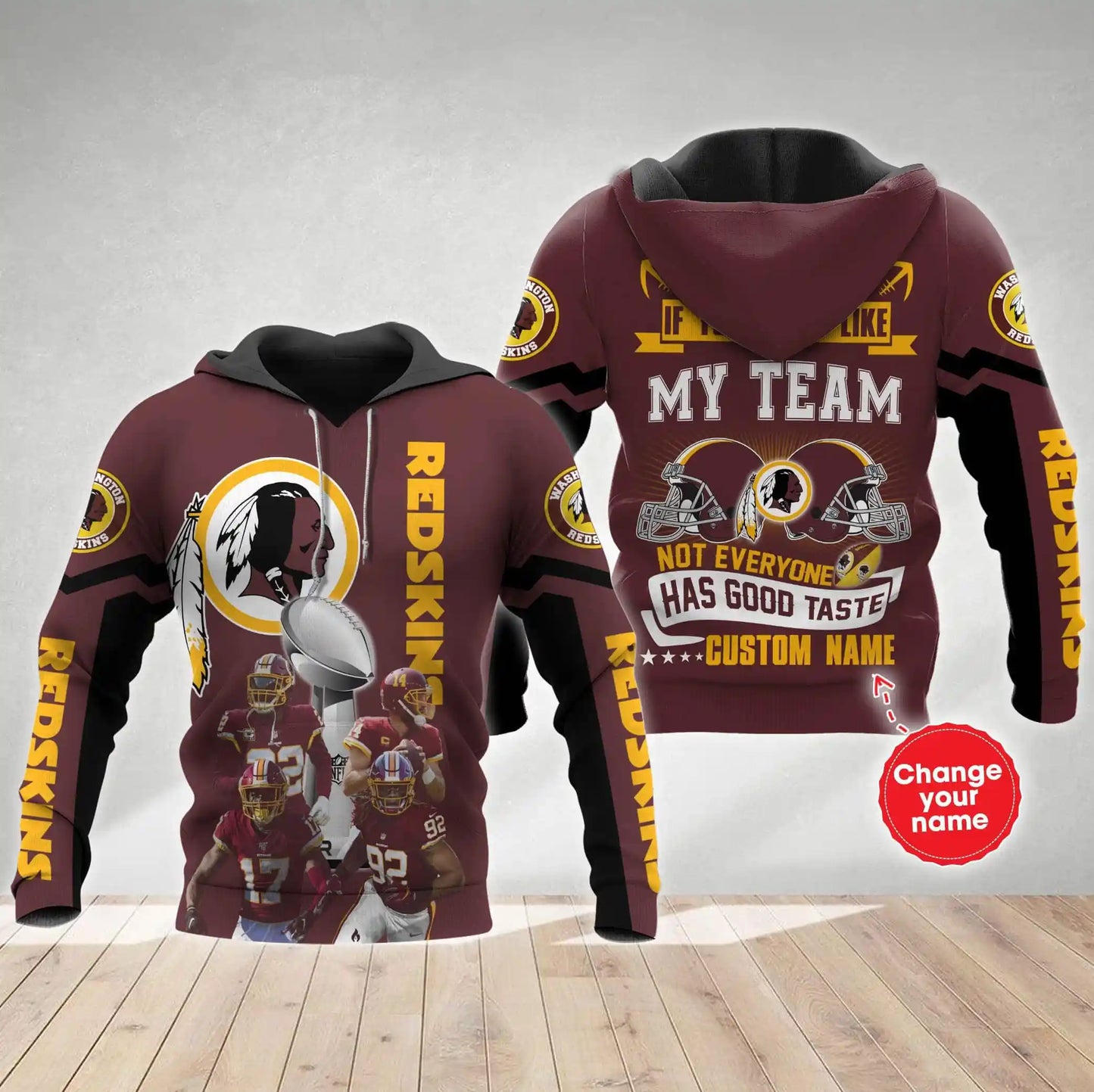Washington Redskins Personalized All Over Printed 616