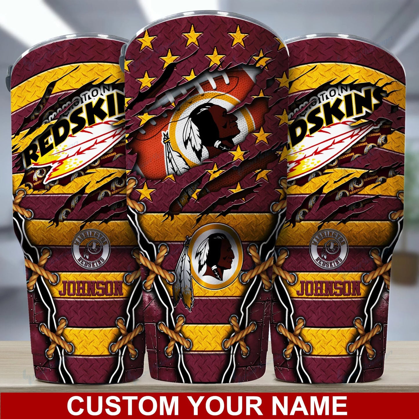 Washington Redskins Personalized Tumbler BG30