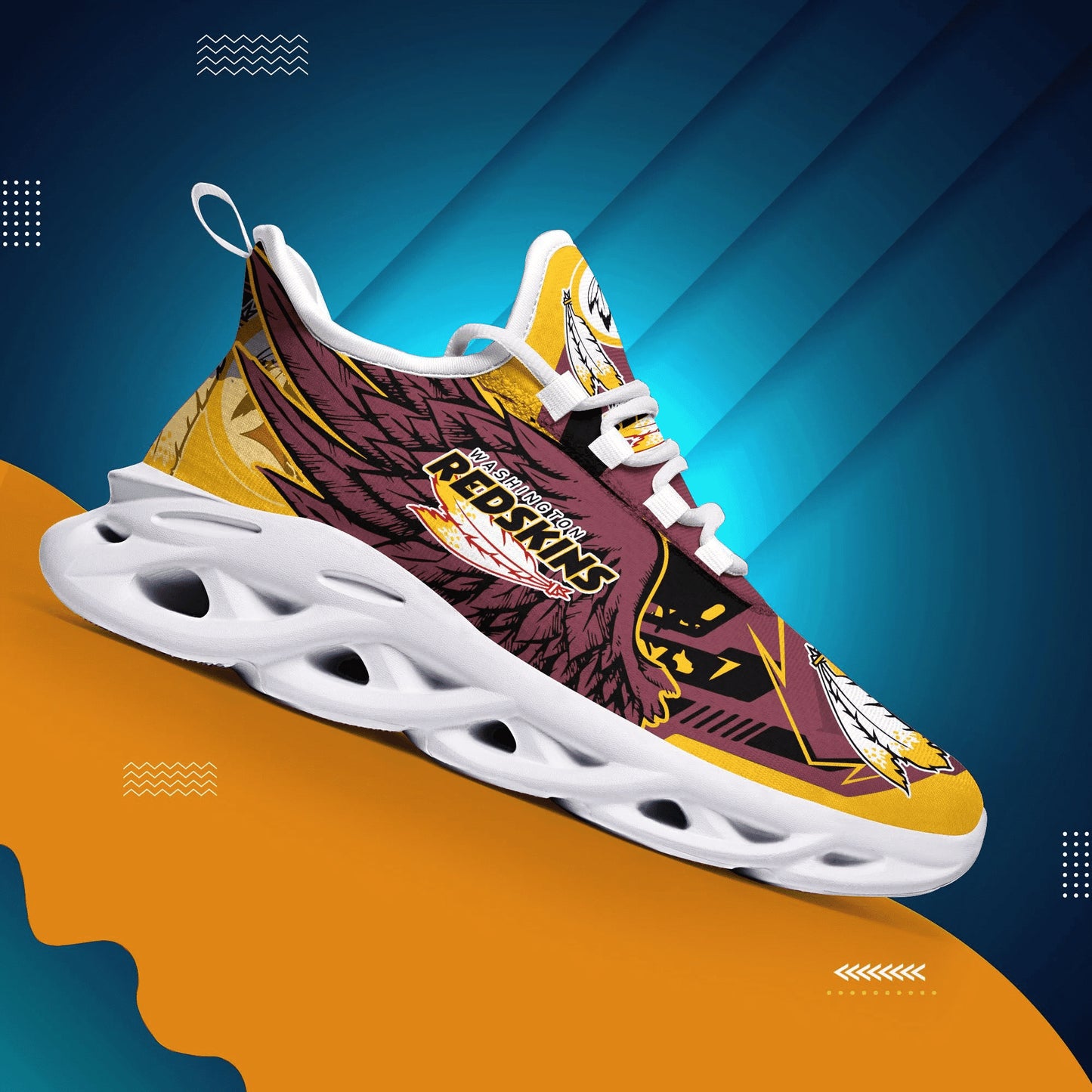 Washington Redskins Yezy Running Sneakers 197