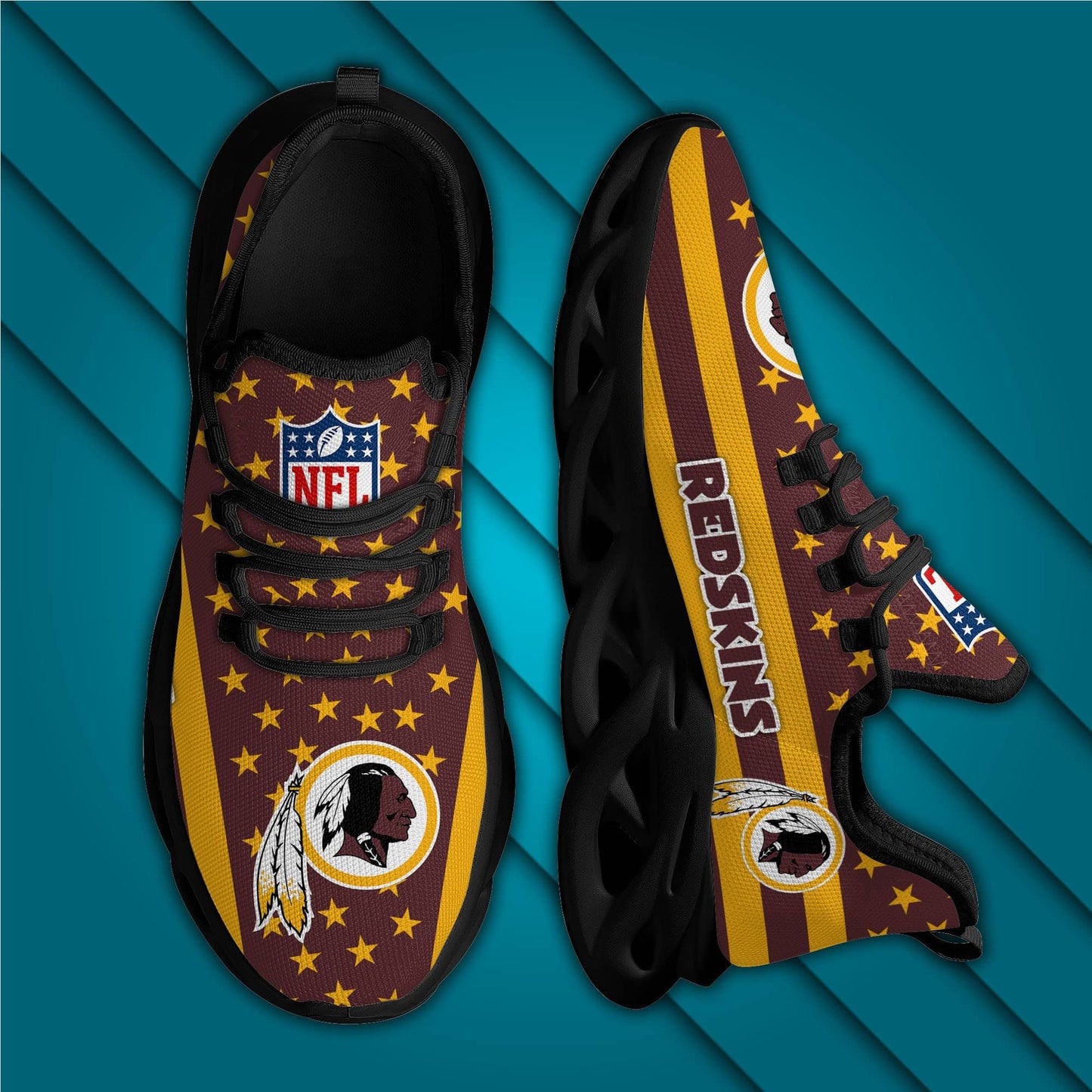 Washington Redskins Yezy Running Sneakers 32