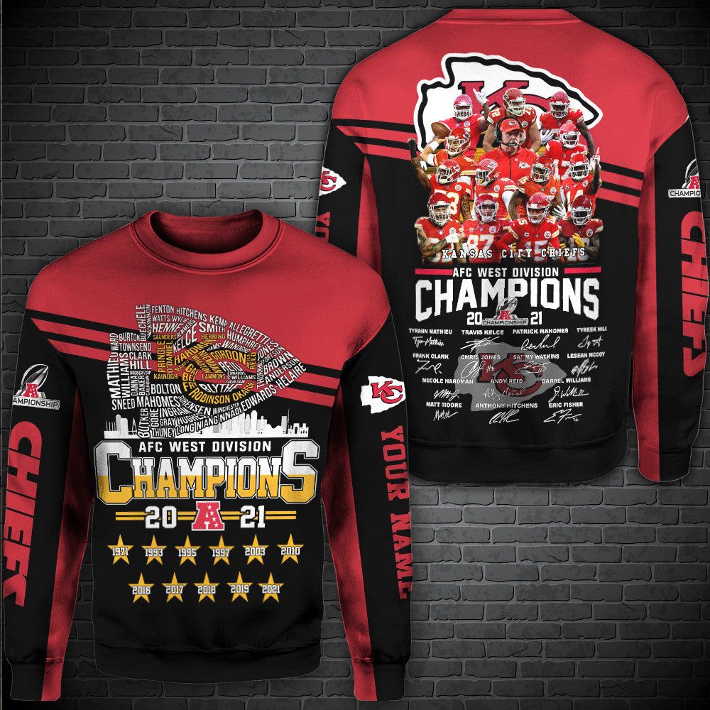 West Division Kansas City Chiefs Champions All Over Printed 502