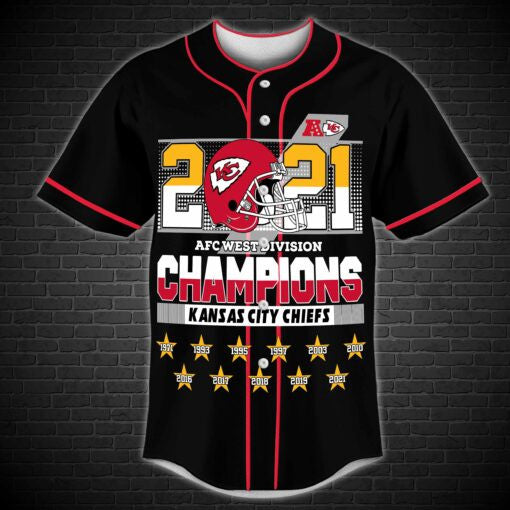 West Division Kansas City Chiefs Champions Baseball Jersey 530