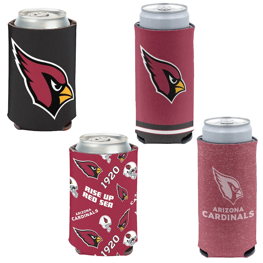 Arizona Cardinals 4-Pack 12oz Can & Slim Can Cooler Set Gifts For Fan New 2025 AZHACCS000001