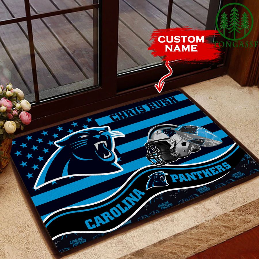 Carolina Panthers Personalized Doormat BGDMM584