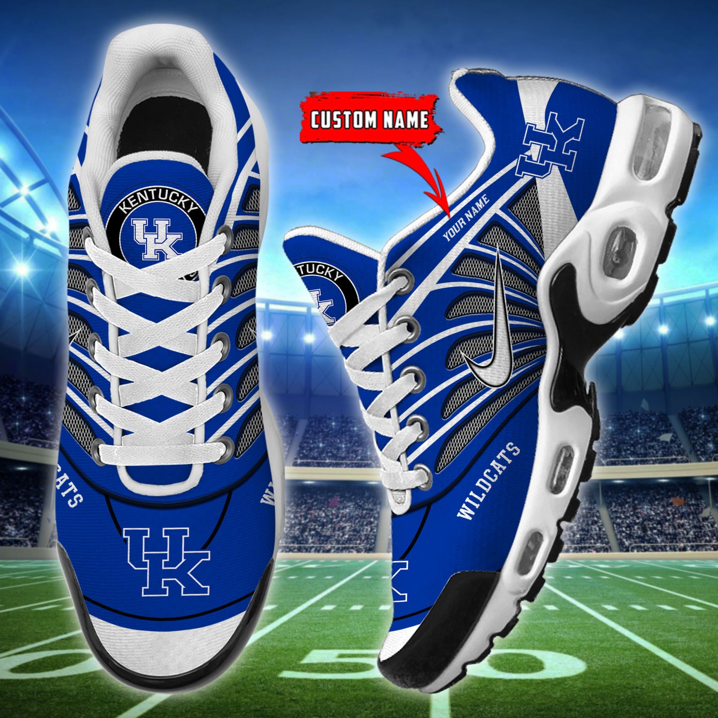 Kentucky Wildcats  New Personalized T-N Youth Sneakers AZBTTNS000115