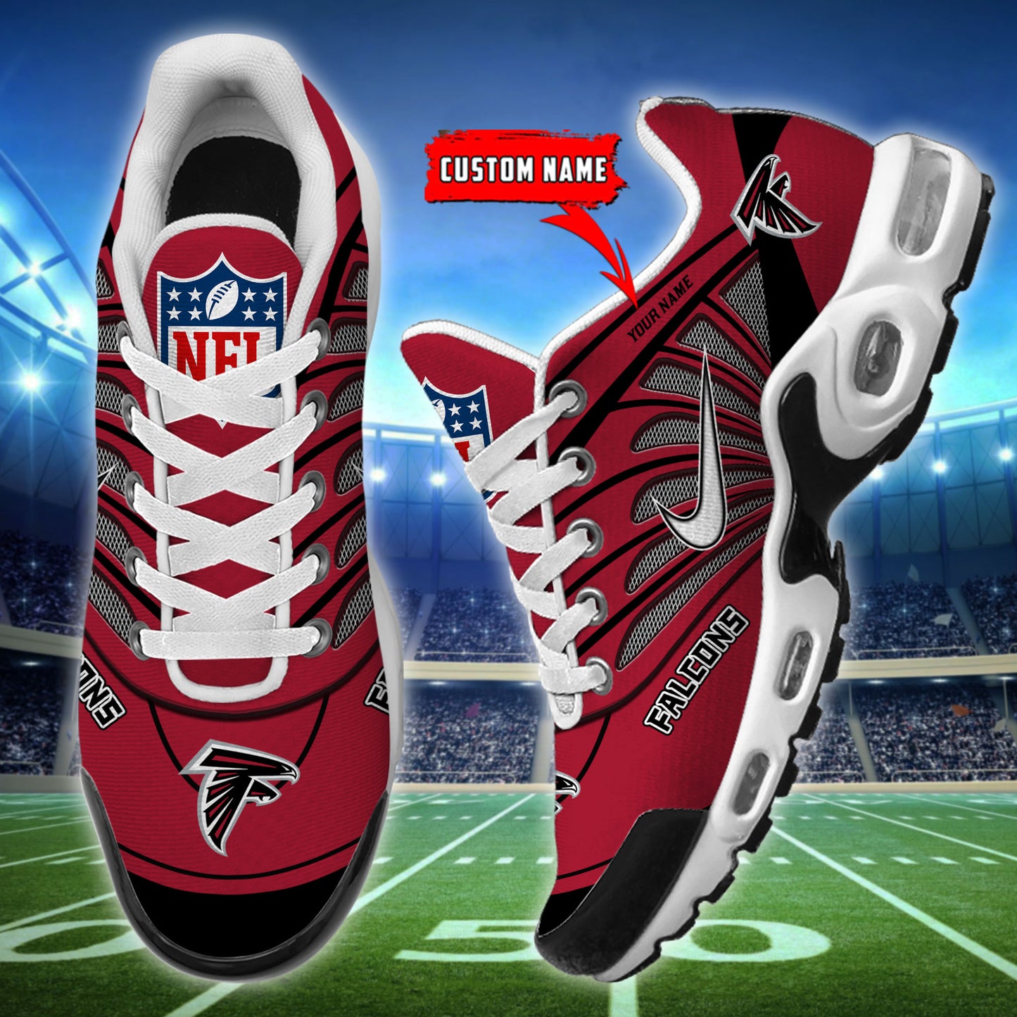 Atlanta Falcons  New Personalized T-N Youth Sneakers AZBTTNS000086