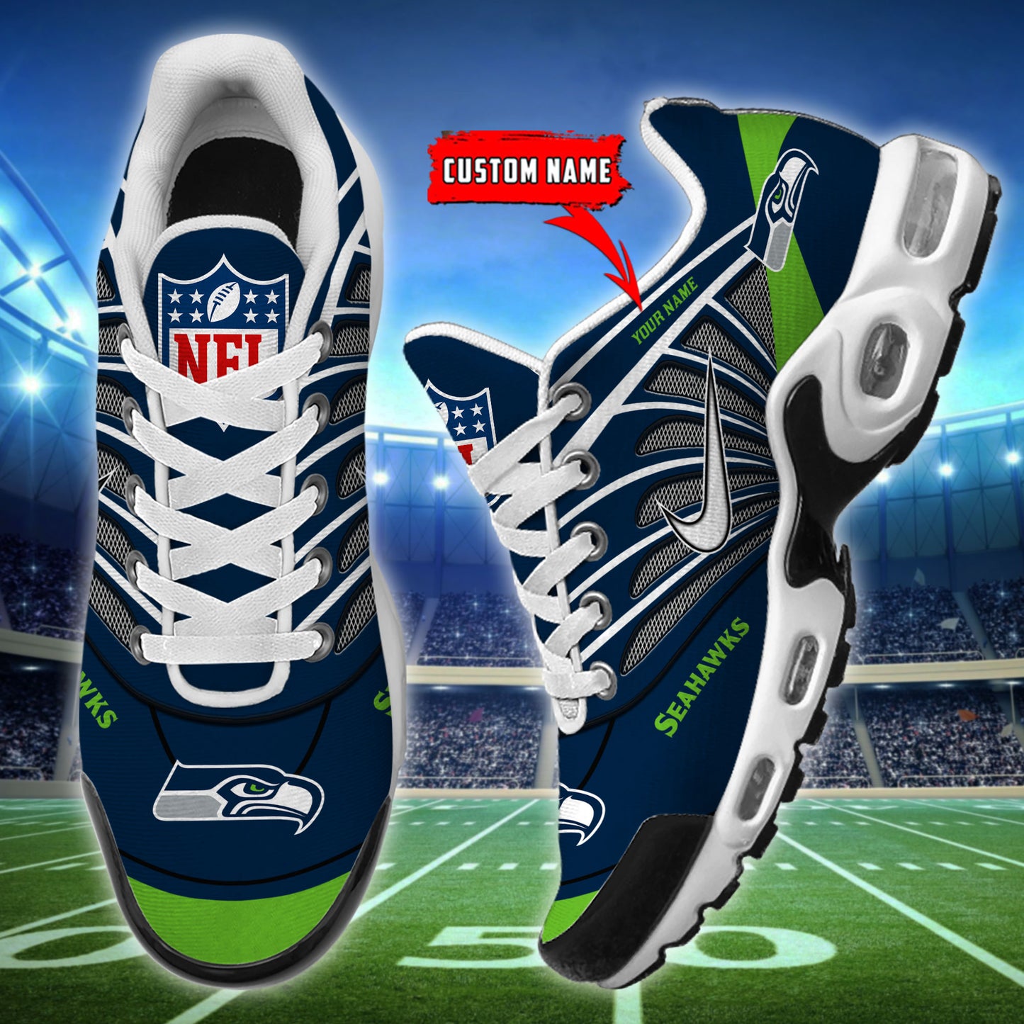 New York Jets New Personalized T-N Youth Sneakers AZBTTNS000071
