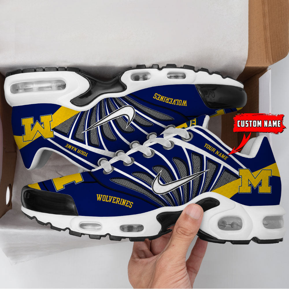 Michigan Wolverines  New Personalized T-N Youth Sneakers AZBTTNS000100