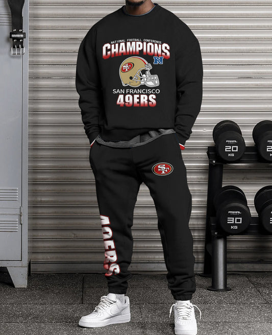 San Francisco 49ers Combo 3D Sweatsuit and Sweatpants Unisex CBSP90