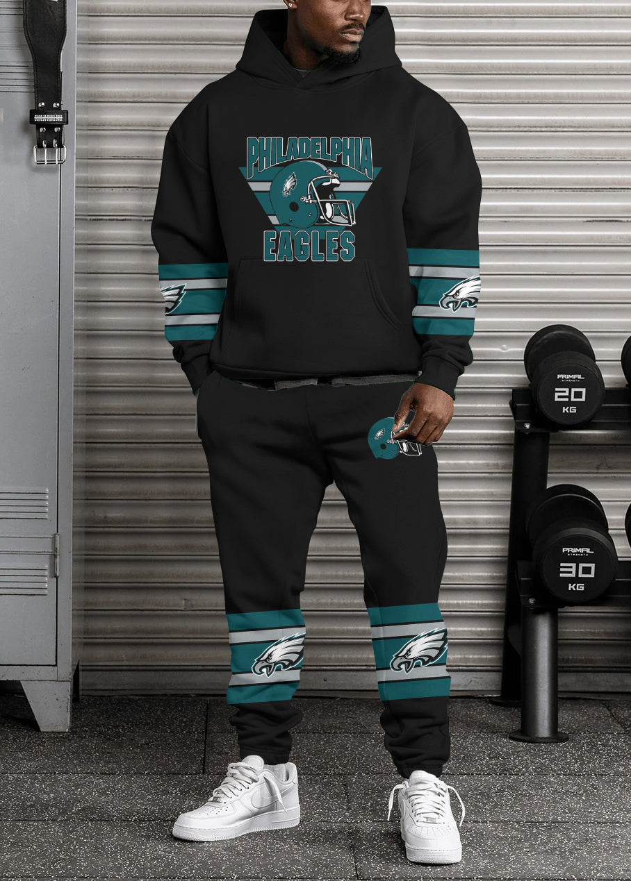 Philadelphia Eagles Combo Pullover Hoodie And Sweatpants AZBTPHSP000311