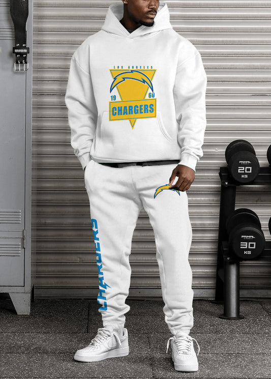 Los Angeles Chargers Combo Pullover Hoodie And Sweatpants AZBTPHSP000281
