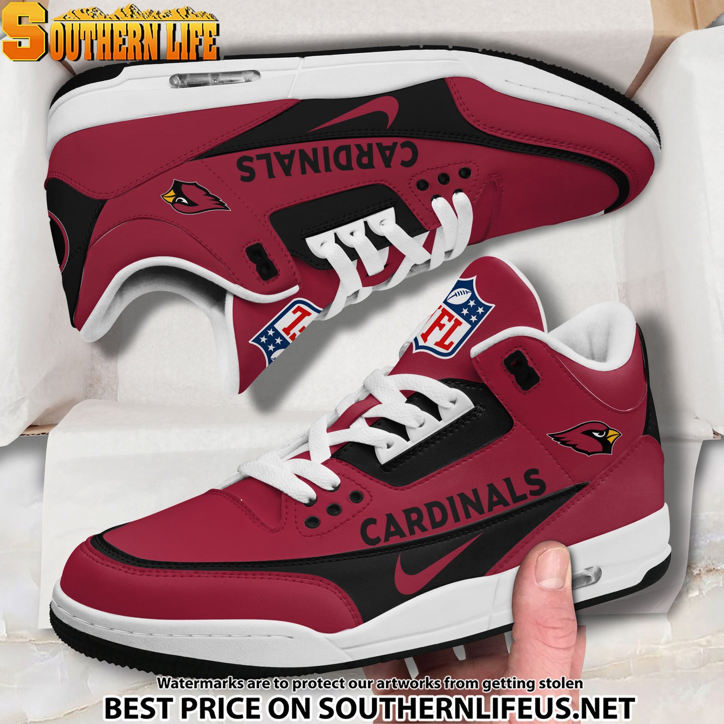Arizona Cardinals JD3 New Sport Football Sneakers AZBTAJ3000265