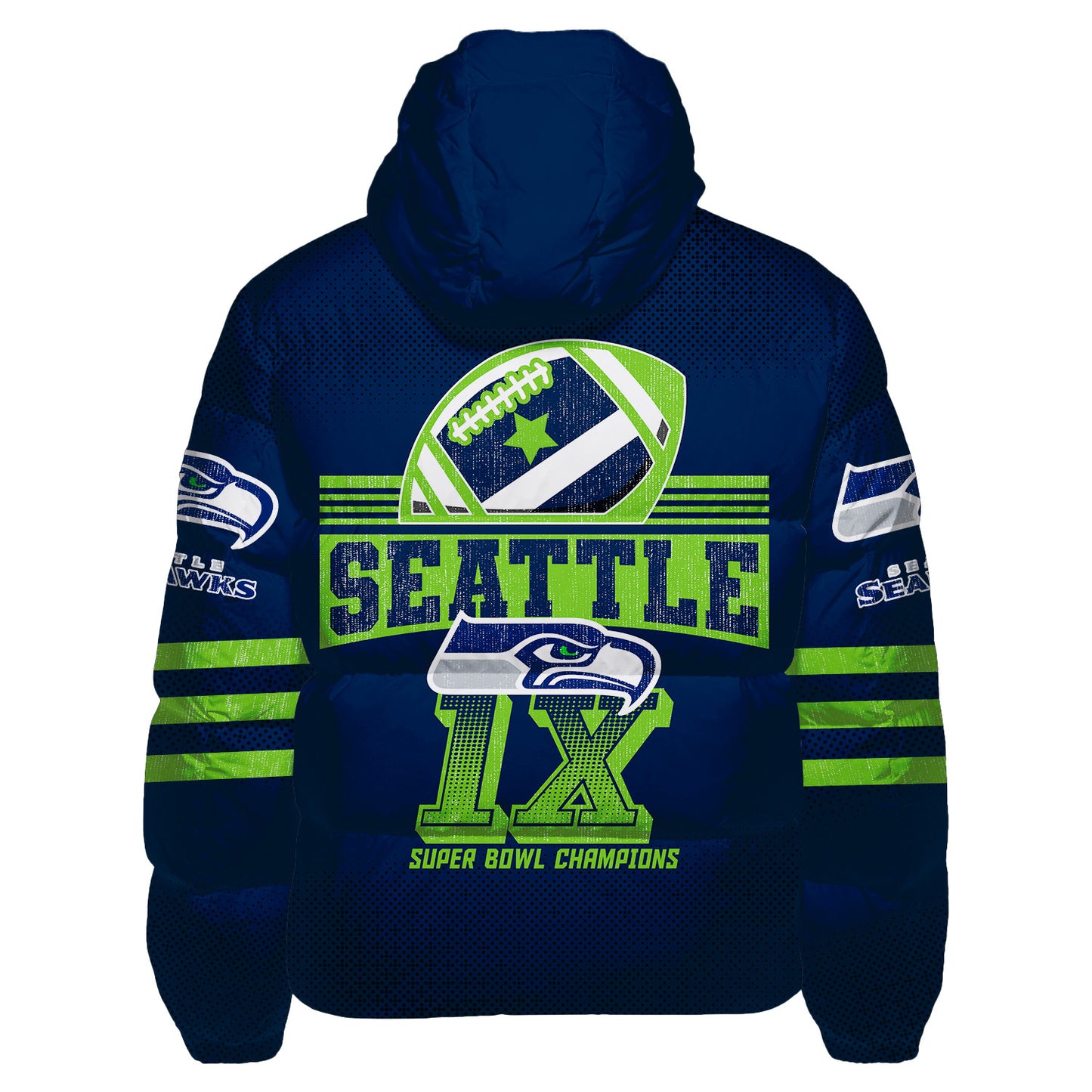 Seattle Seahawks CozyCloud Down Jacket AZBTDWJ000281