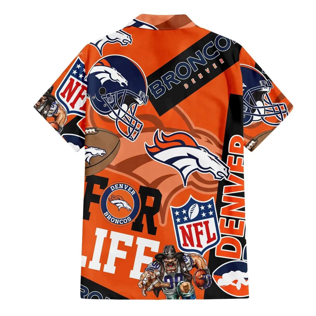 Denver Broncos Custom Limited Edition For Life Hawaiian Shirt and Shorts AZHAHWSS000276