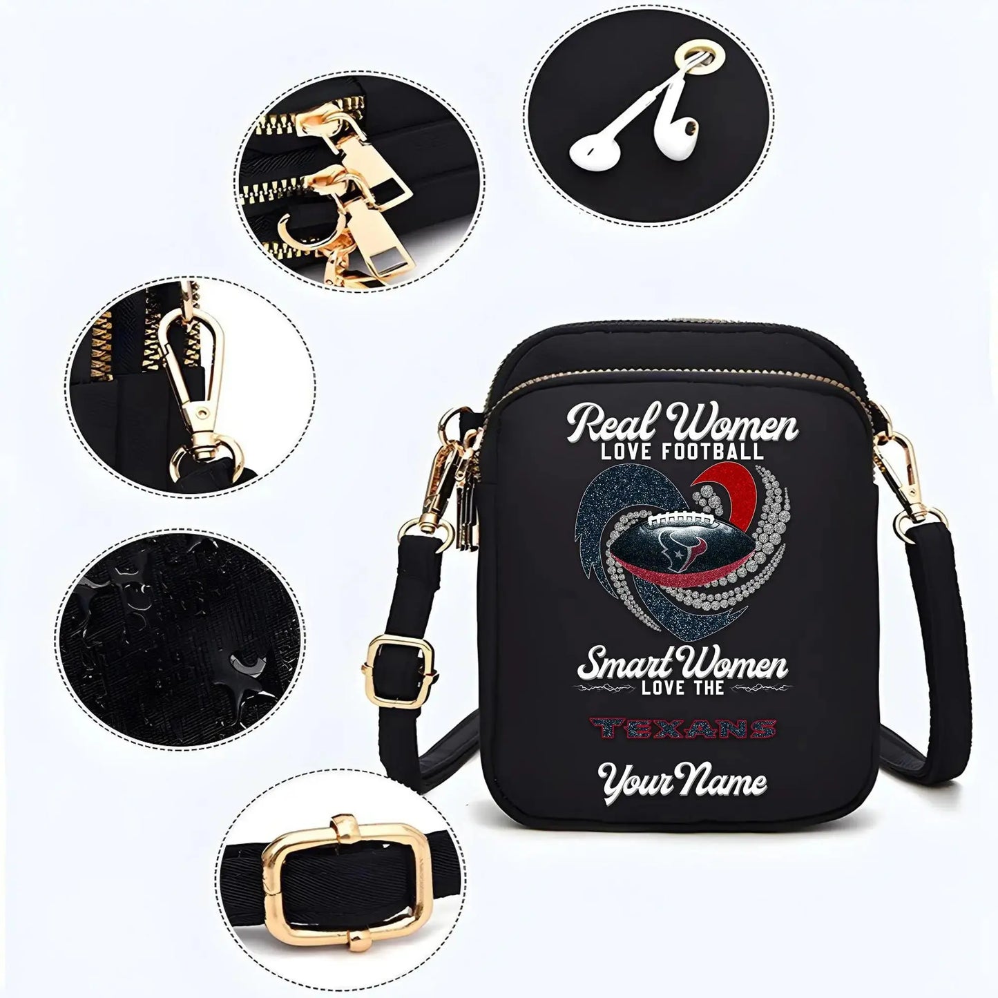 Houston Texans Mini Crossbody Bag for Women New Trending 2025 AZBT2DMCB000044