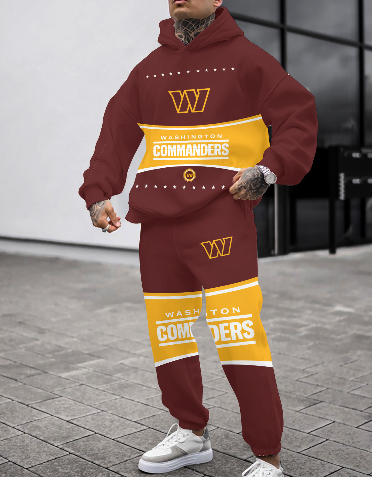 Washington Commanders Combo Pullover Hoodie And Sweatpants AZBTPHSP000056