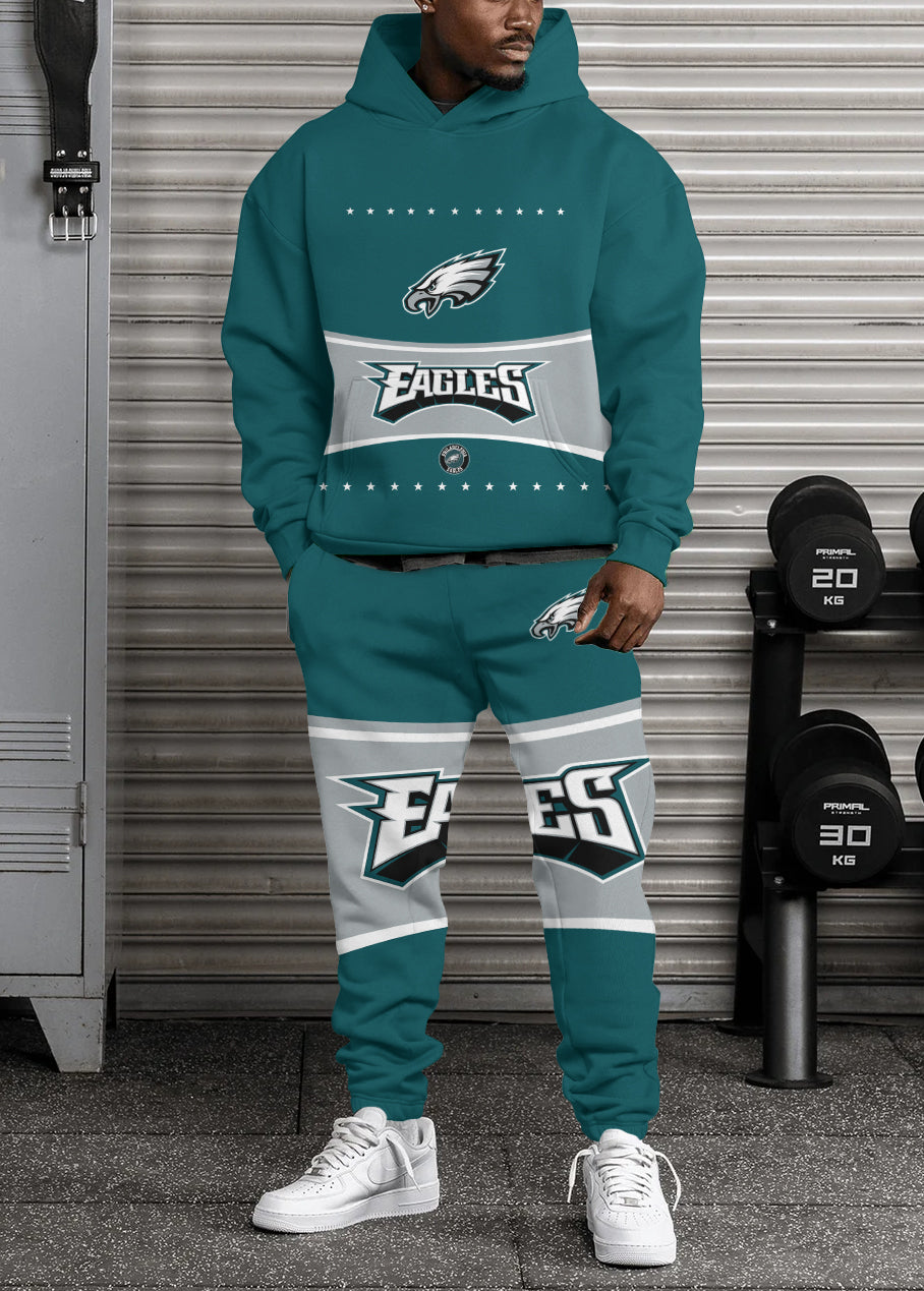 Philadelphia Eagles Combo Pullover Hoodie And Sweatpants AZBTPHSP000345