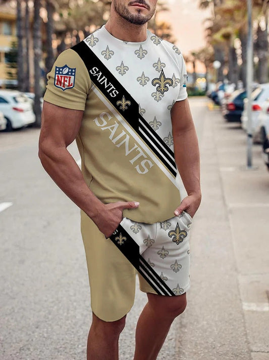 New Orleans Saints T-shirt and Shorts AZTS092
