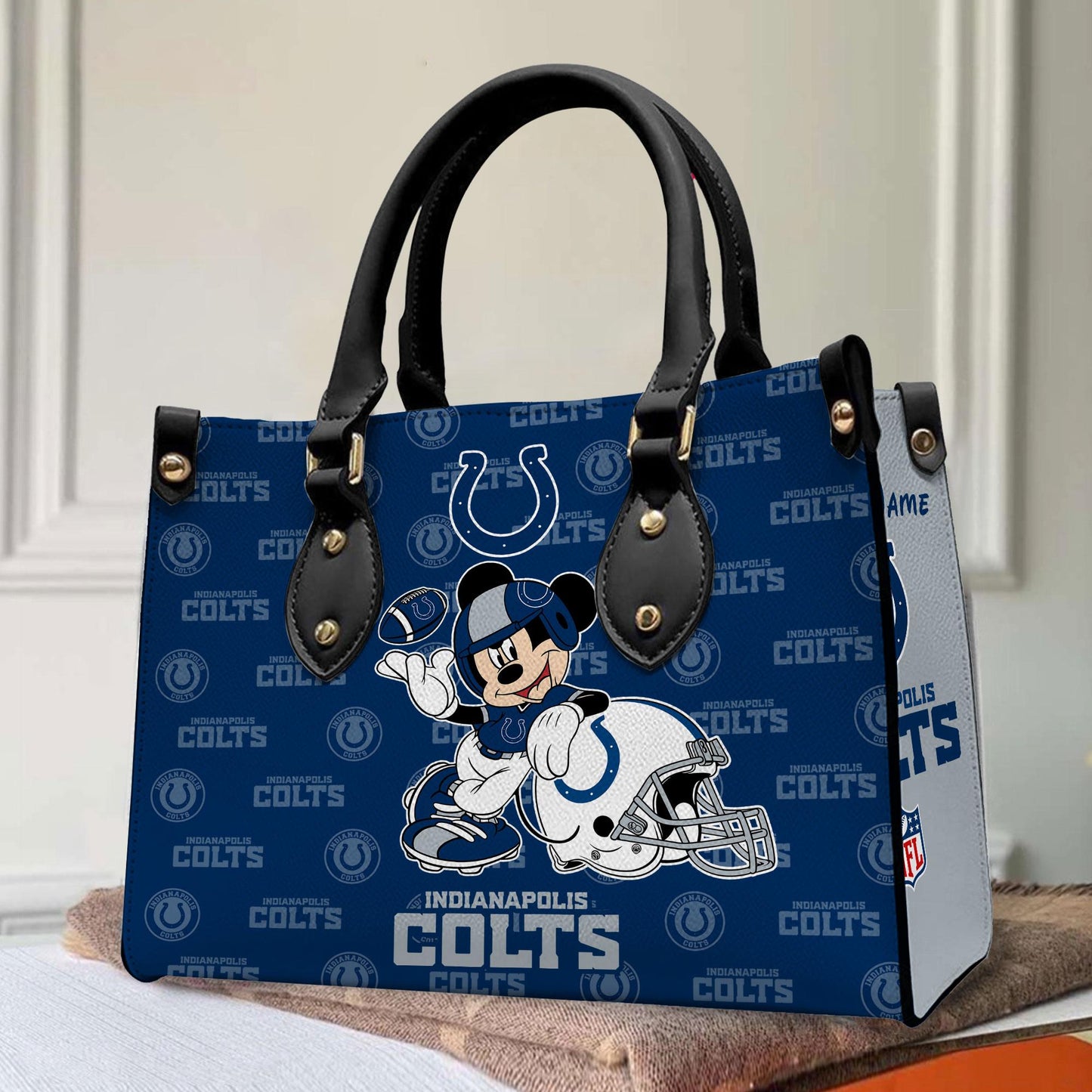 Indianapolis Colts Personalized Leather Hand Bag BB425