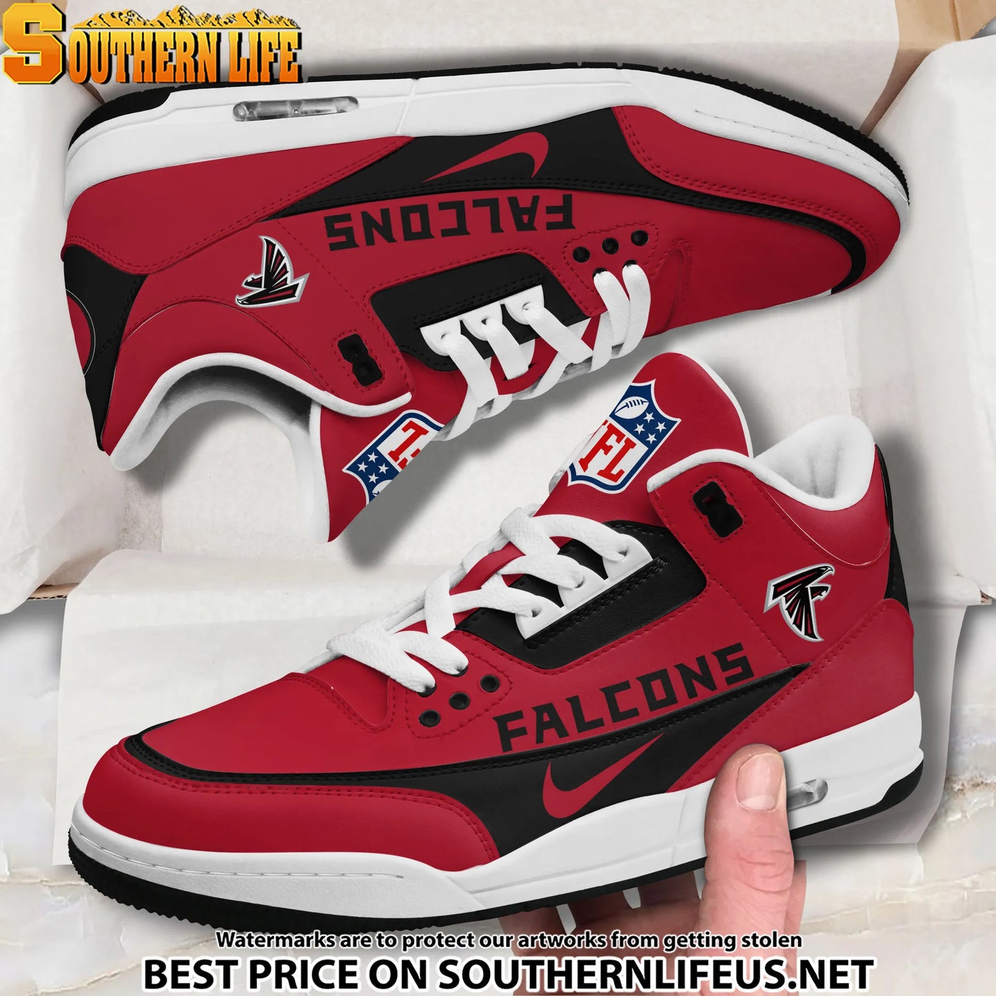 Atlanta Falcons JD3 New Sport Football Sneakers AZBTAJ3000267
