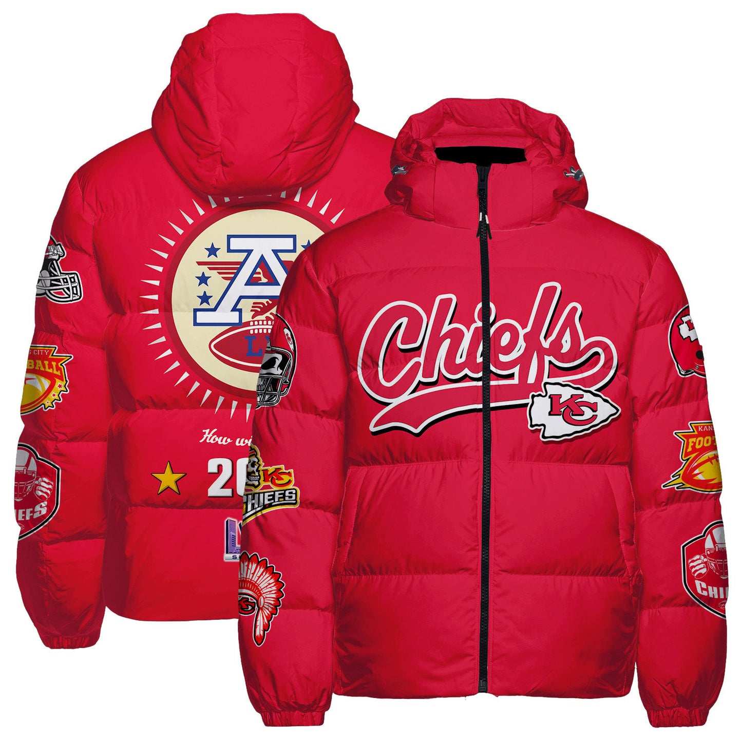 Kansas City Chiefs CozyCloud Down Jacket AZBTDWJ000068