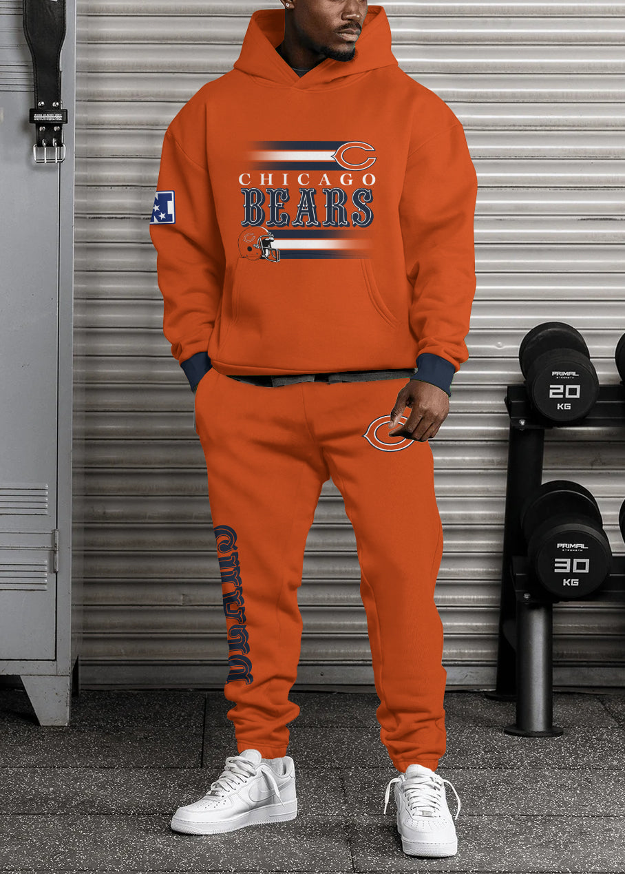 Chicago Bears Combo Pullover Hoodie And Sweatpants AZBTPHSP000229