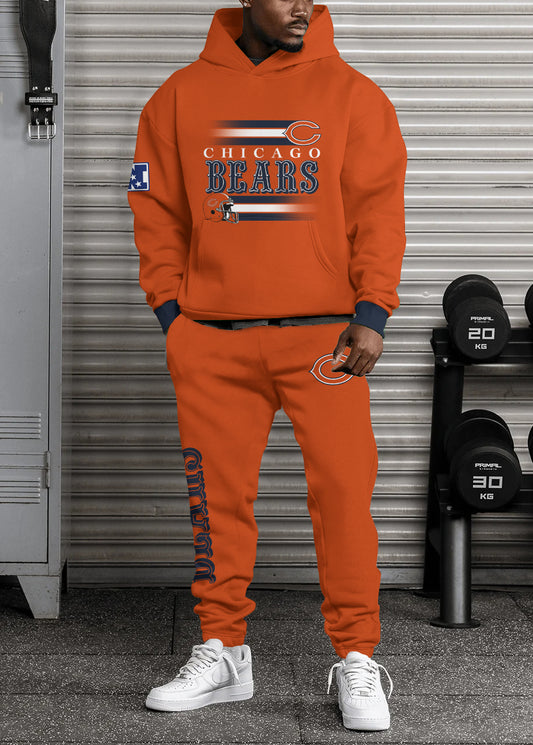 Chicago Bears Combo Pullover Hoodie And Sweatpants AZBTPHSP000229