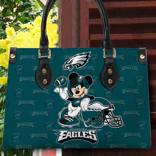 Philadelphia Eagles Personalized Leather Hand Bag BB417