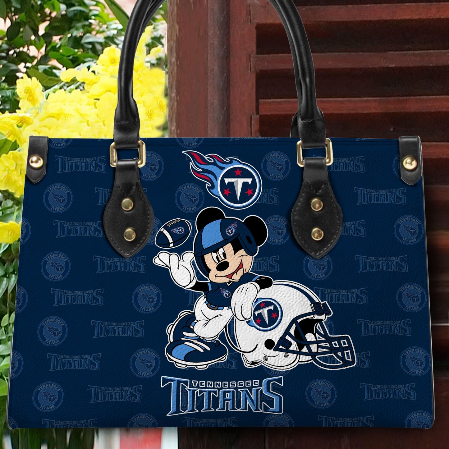 Tennessee Titans Personalized Leather Hand Bag BB408