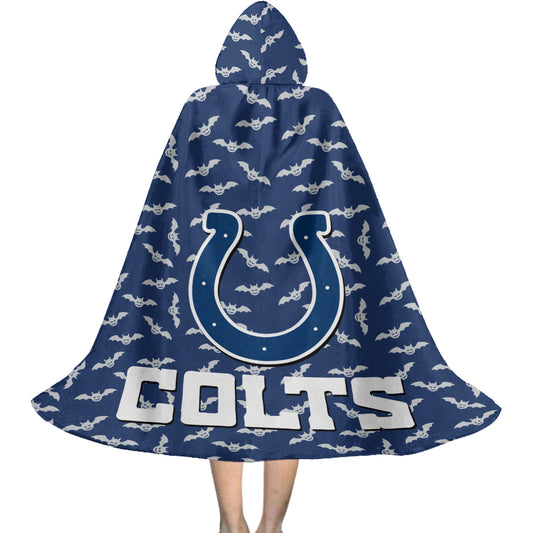 Indianapolis Colts Halloween Bats Limited Edition All-Over Print Halloween Cloak