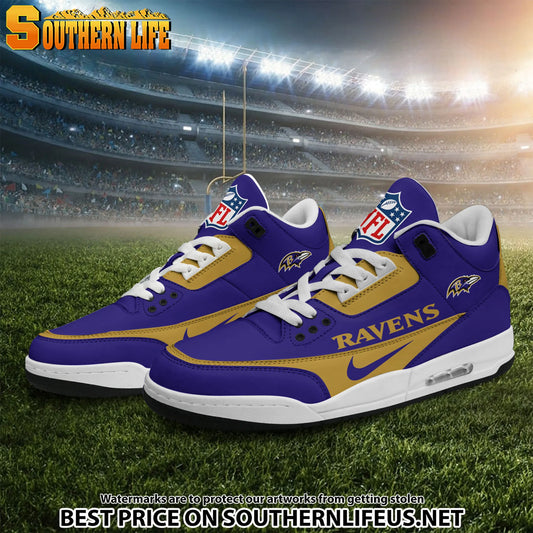 Baltimore Ravens JD3 New Sport Football Sneakers AZBTAJ3000266
