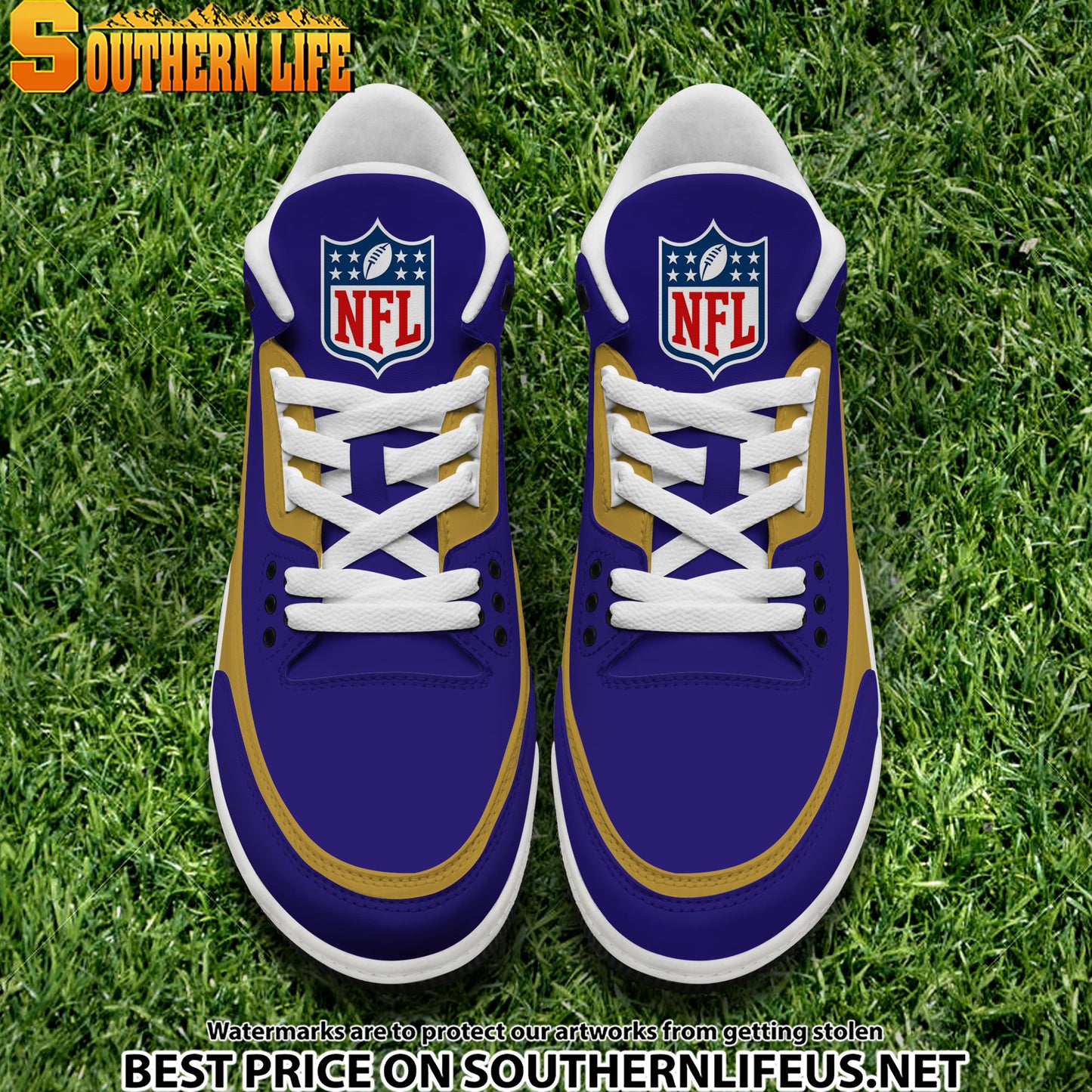 Baltimore Ravens JD3 New Sport Football Sneakers AZBTAJ3000266
