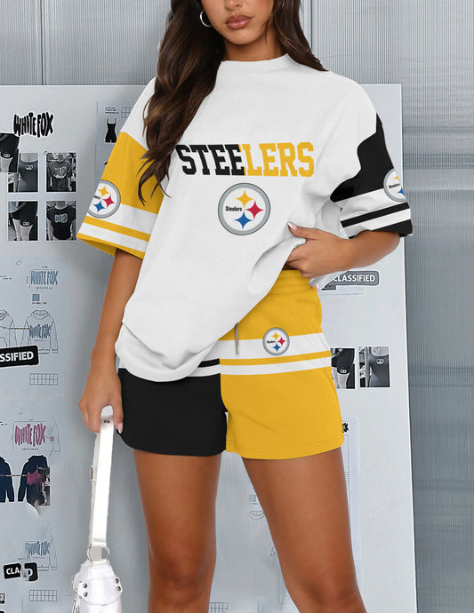 Pittsburgh Steelers  Limited Edition Top And Shorts Two-Piece Suits
