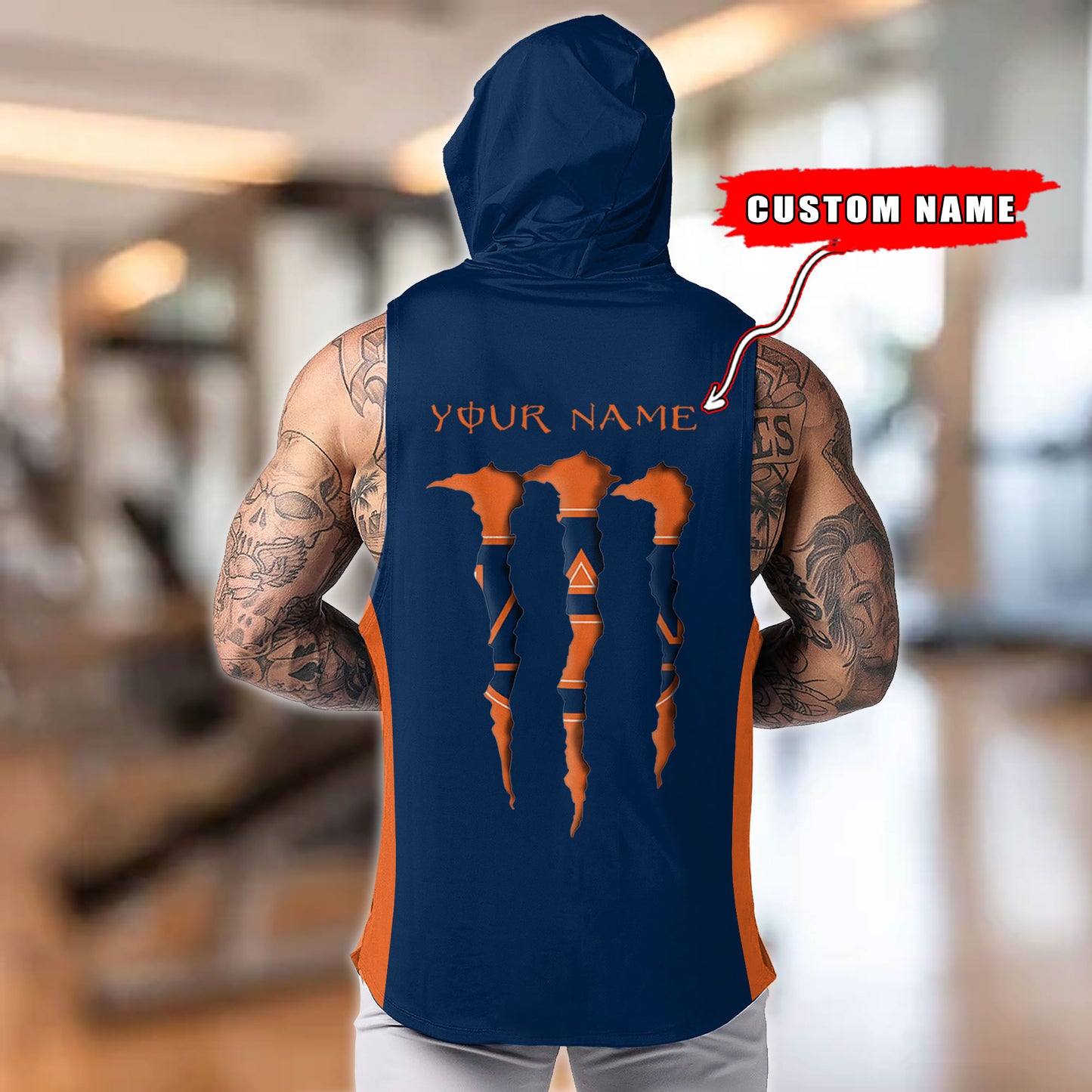 Auburn Tigers Personalized Men Workout Hooded Tank Top AZBTMHTT000067