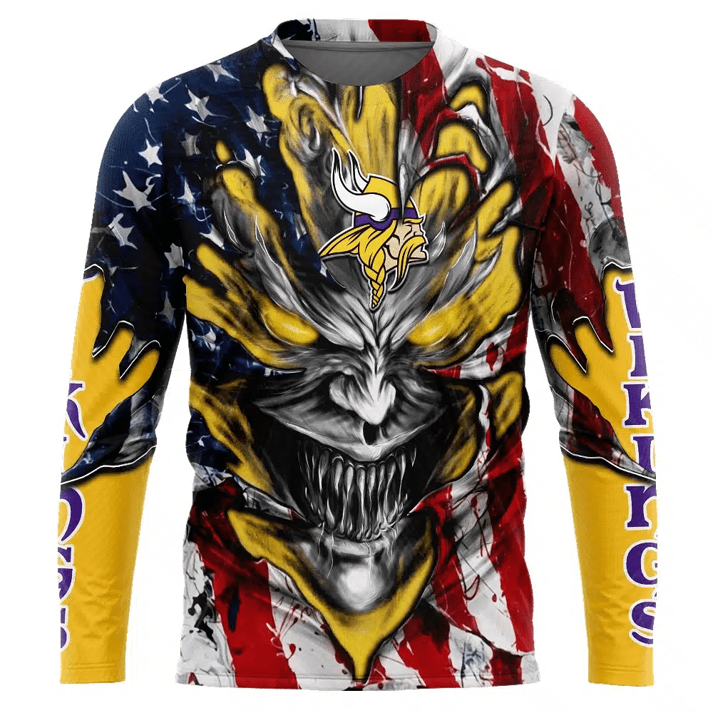 Minnesota Vikings All Over Printed T-shirt Sweatshirt Hoodie AZCHD588