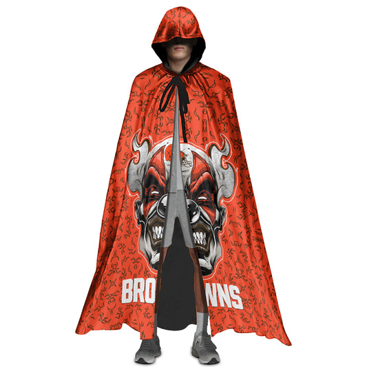 Cleveland Browns Halloween Clown Limited Edition All-Over Print Halloween Cloak