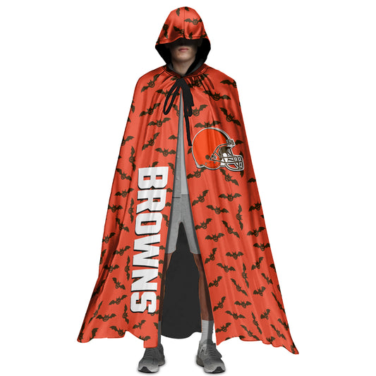 Cleveland Browns Halloween Bats Limited Edition All-Over Print Halloween Cloak
