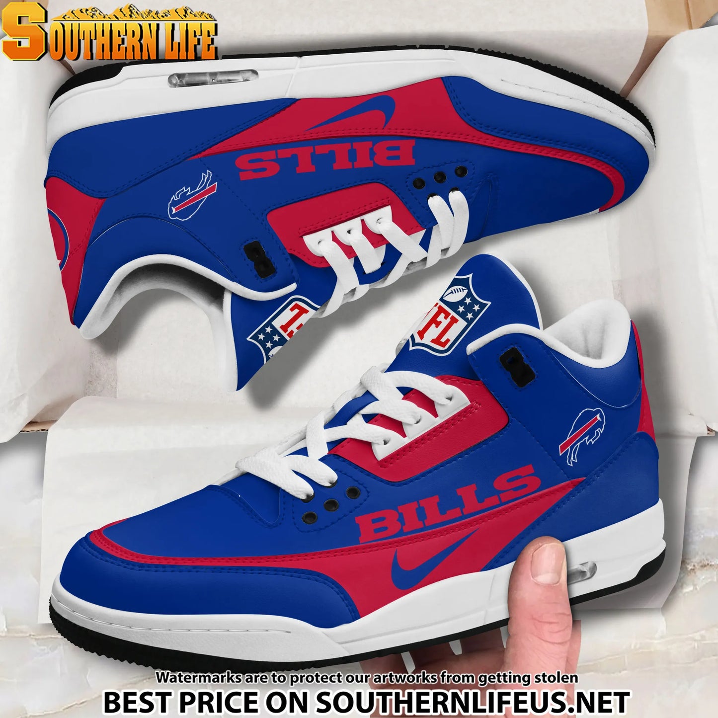 Buffalo Bills JD3 New Sport Football Sneakers AZBTAJ3000269