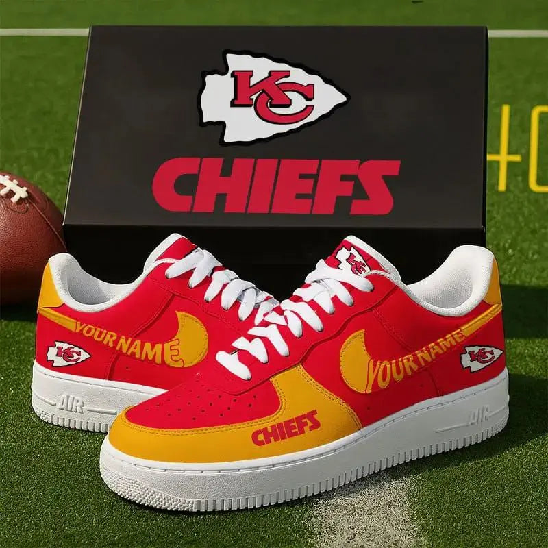 Kansas City Chiefs New Personalized AF1-1 Sneakers 2025 AZBTAF1N000016