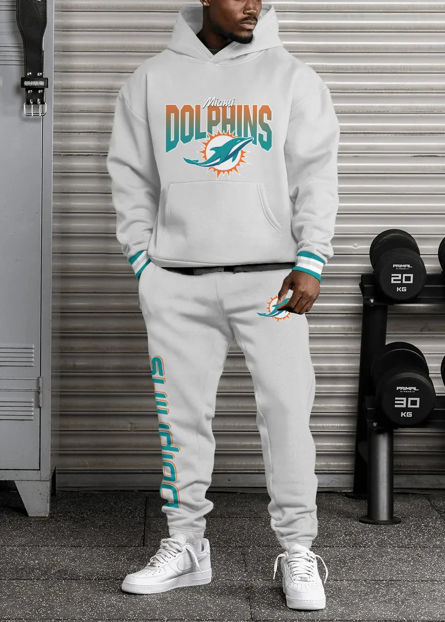 Miami Dolphins Combo Pullover Hoodie And Sweatpants AZBTPHSP000101