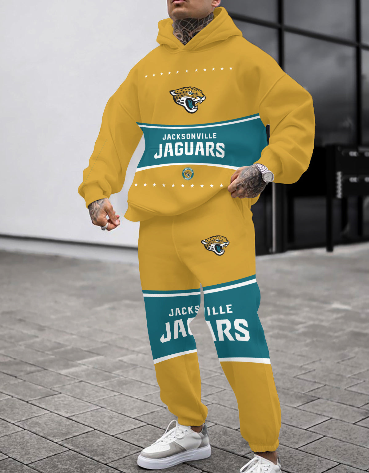 Jacksonville Jaguars Combo Pullover Hoodie And Sweatpants AZBTPHSP000246