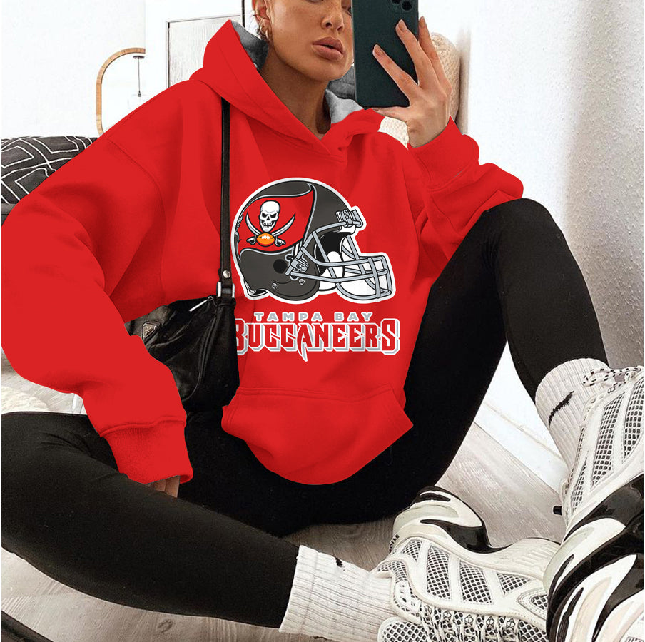 Tampa Bay Buccaneers Printed Hooded Pocket Pullover Hoodie AZBTPH000056