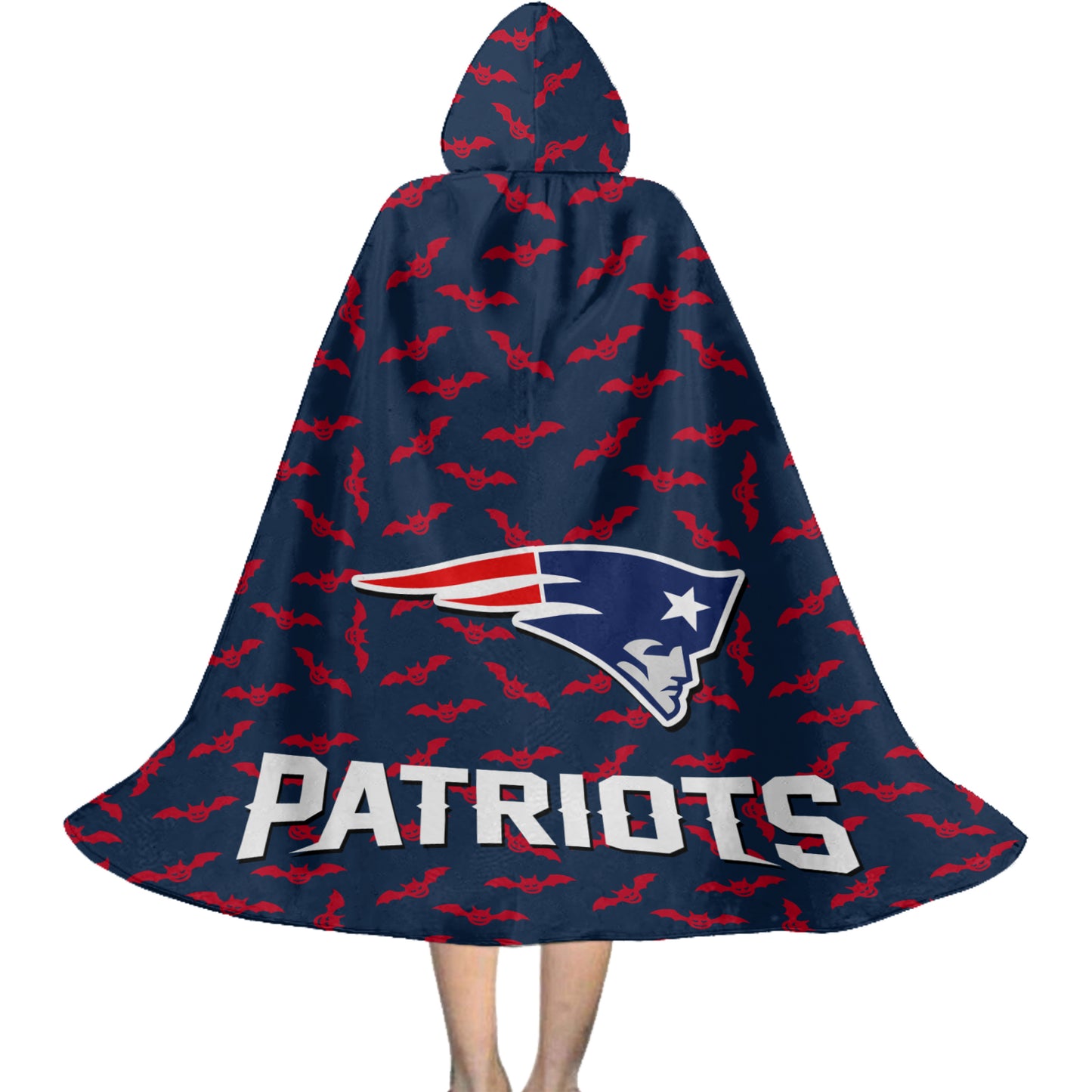 New England Patriots Halloween Bats Limited Edition All-Over Print Halloween Cloak